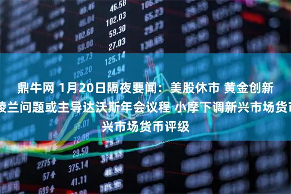 鼎牛网 1月20日隔夜要闻：美股休市 黄金创新高 格陵兰问题或主导达沃斯年会议程 小摩下调新兴市场货币评级