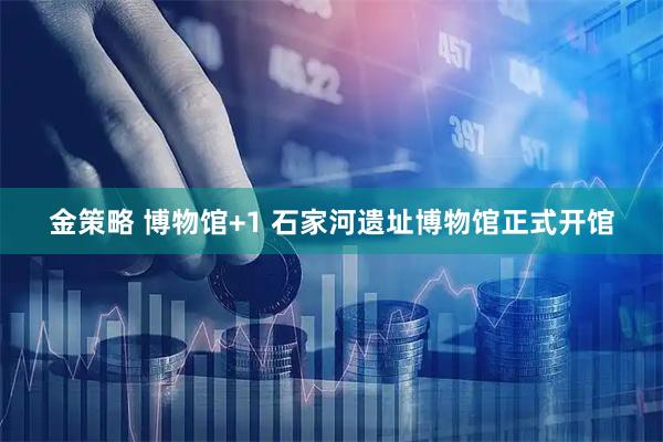 金策略 博物馆+1 石家河遗址博物馆正式开馆